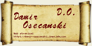Damir Osećanski vizit kartica